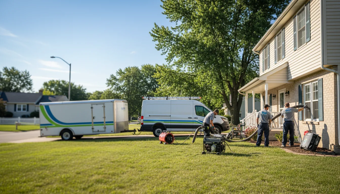 Flooded Basement Restoration And Cleanup With Repair in Spiceland, IN near me